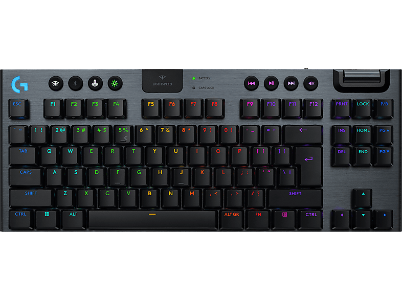 LOGITECH G915 X LIGHTSPEED TKL vezeték nélküli mechanikus billentyűzet, Tactile, US Angol, fekete(920-012721)