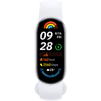 MediaMarkt XIAOMI Xiaomi Smart Band 9 Smartwatch Silver White aanbieding