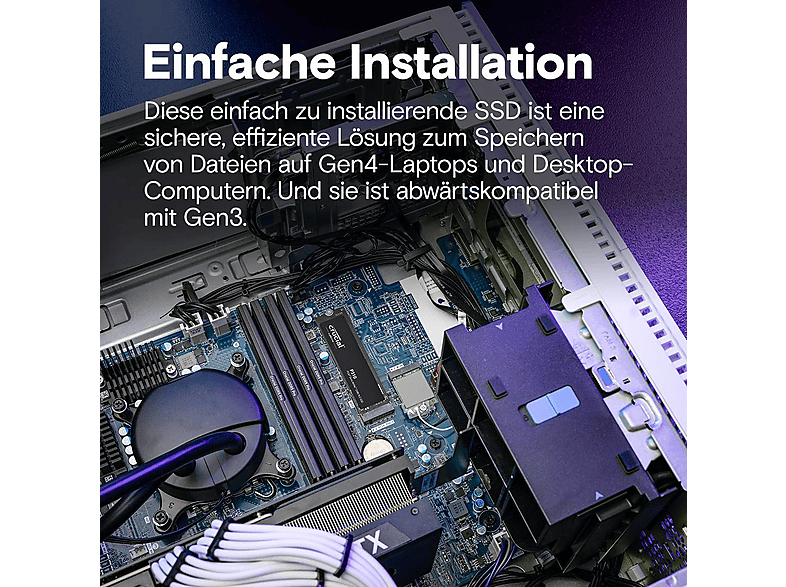 Thumbnail - CRUCIAL P310 2280 Gen4 Festplatte, 2 TB SSD M.2 via NVMe, intern