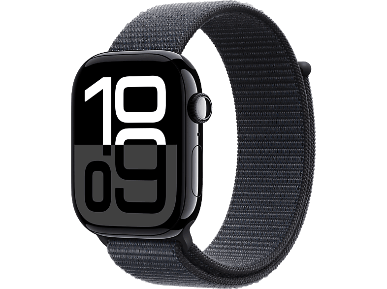 APPLE Watch Series 10 GPS 42mm Jet Black Aluminium Case with Ink Sport Loop Fiyat Ozellik MediaMarkt