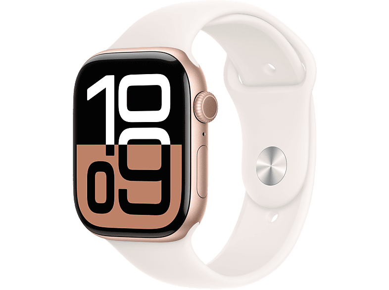 APPLE Watch Series 10 GPS 42mm Rose Gold Aluminium Case with Light Blush Sport Band - S/M_0