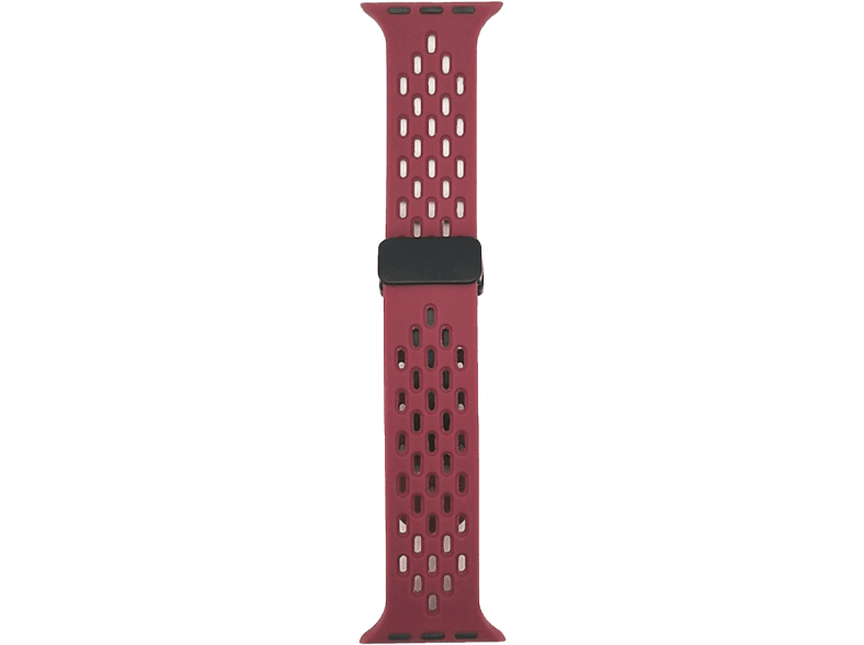 PIILI Apple Watch  42-44-45-49 mm Okeanos Silikon Band Saat Kayışı Bordo_0