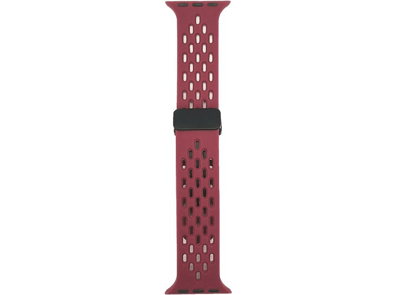 PIILI Apple Watch  42-44-45-49 mm Okeanos Silikon Band Saat Kayışı Bordo