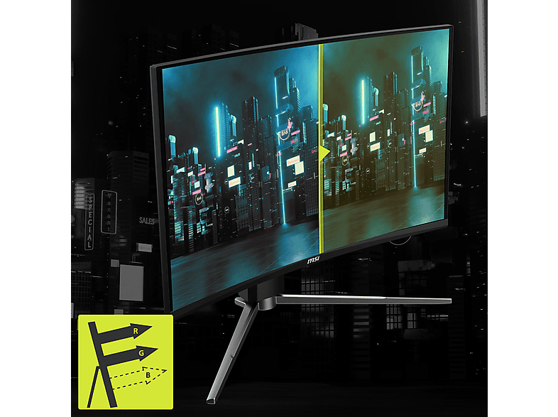 Thumbnail - MSI MAG 27C6PFDE 27 Zoll Full-HD Gaming Monitor (0,5 ms Reaktionszeit