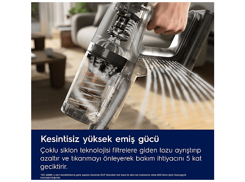 ELECTROLUX WET 800 I EP82H25WET Şarjlı Dikey Süpürge Kot Mavi
