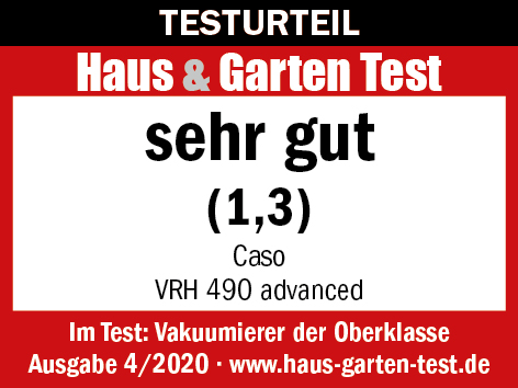 Ein Haus & Garten Test-Testbericht mit der Note 1,3 – sehr gut.