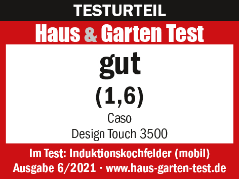 Ein Zeitschriften-Cover mit dem Wort 'gut' in Fettschrift. Text: 'Haus & Garten Test'.