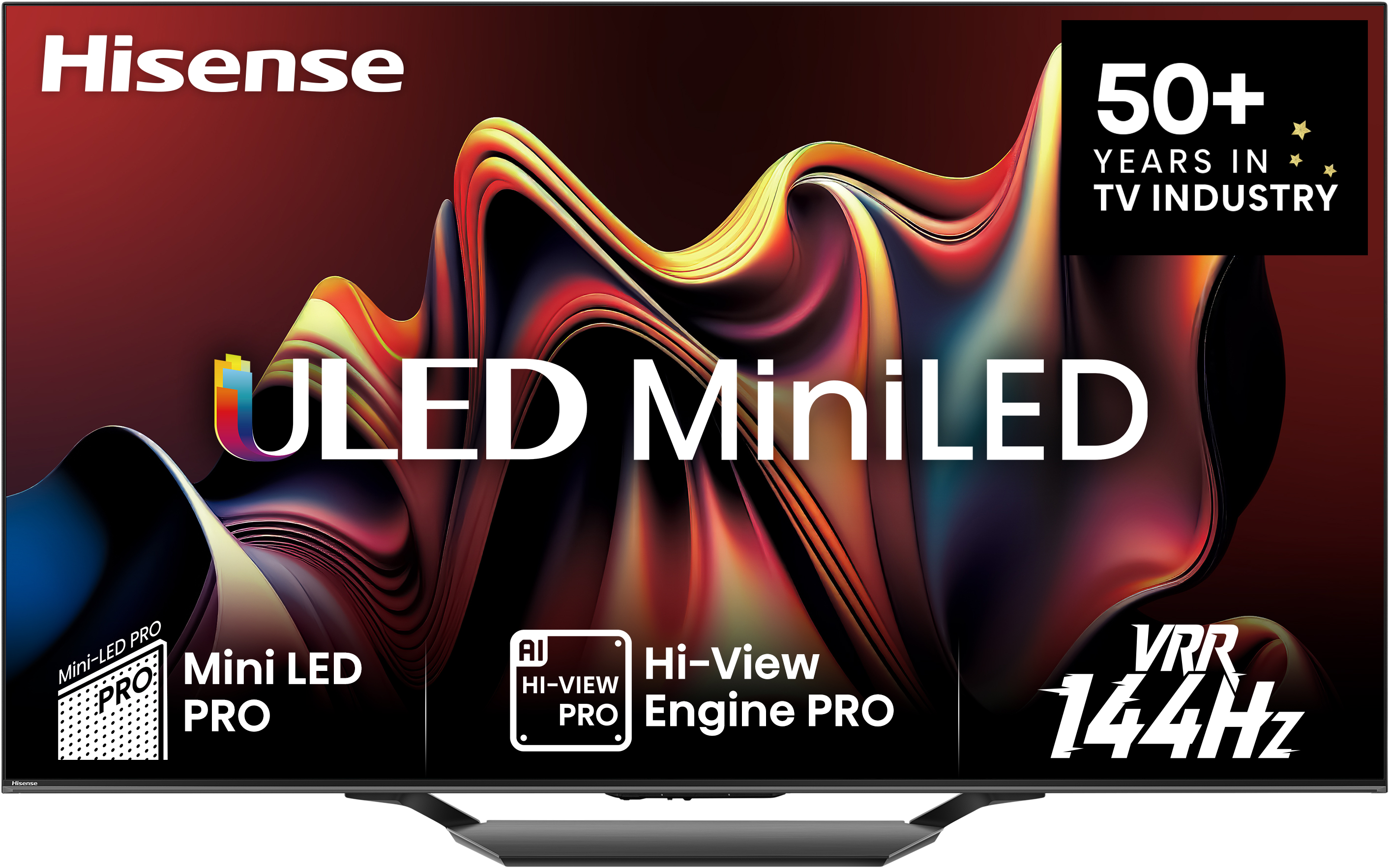 HISENSE 55U7NQ 4K UHD Smart 144Hz Mini-LED ULED TV, sötétszürke