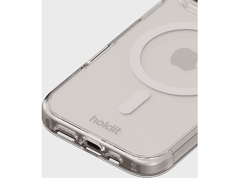 Thumbnail - HOLDIT Magsafe, Backcover, Apple, iPhone 16 Pro, White/Transparent