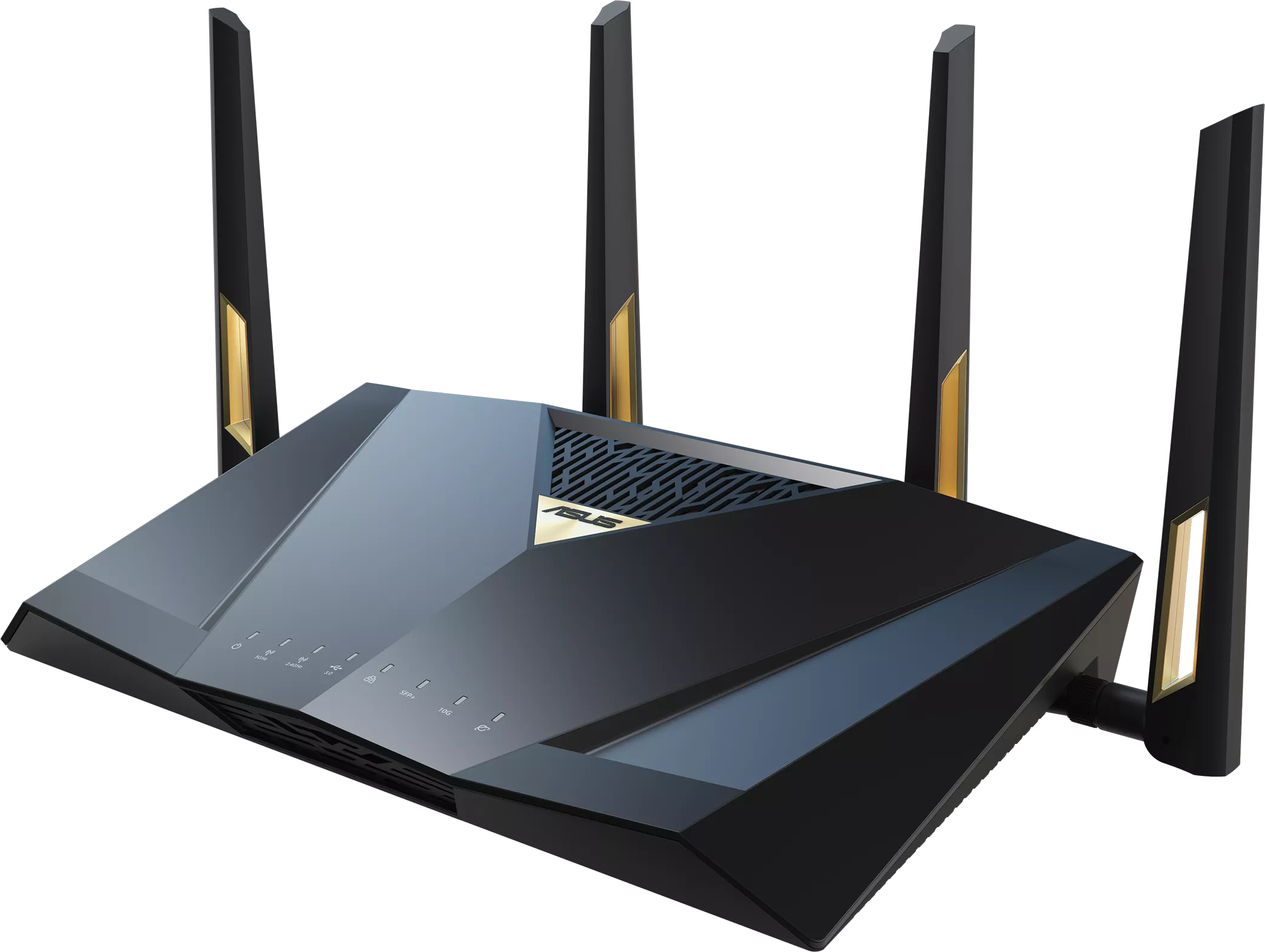 ASUS RT-BE88U kétsávos BE7200 WiFi-7 AiMesh router, 1x10G WAN, 4x2,5G+4x1G LAN, fekete (90IG08V0-MO3N0V)