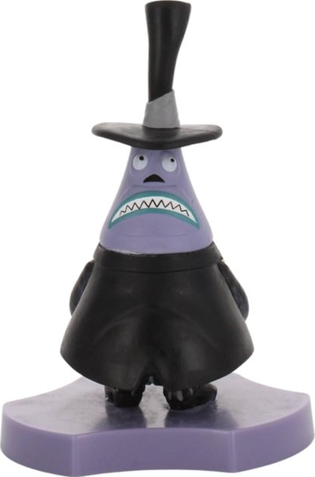 Une figurine de L'Étrange Noël de Monsieur Jack : un personnage violet en forme de goutte d'eau, en costume et chapeau.