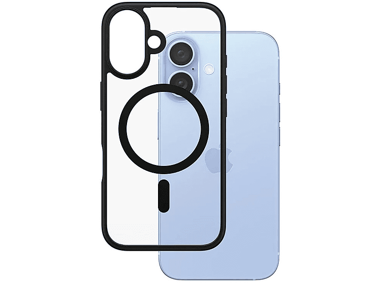 Etui PANZERGLASS HardCase MagSafe do Apple iPhone 16 Przezroczysto-czarny – zdjęcie 2