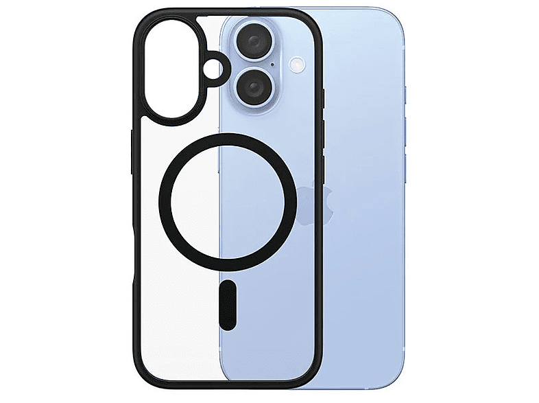 Etui PANZERGLASS HardCase MagSafe do Apple iPhone 16 Przezroczysto-czarny – zdjęcie 3