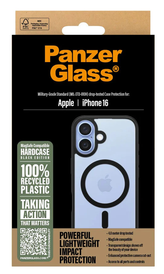 Pudełko na etui na telefon z telefonem w środku.