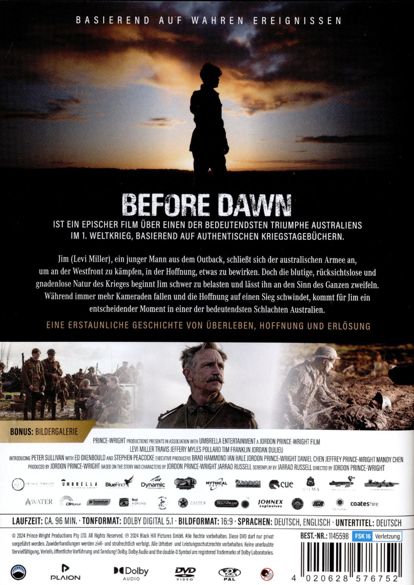 DVD-Cover mit einer Silhouette eines Mannes und Text auf Deutsch.