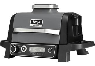 NINJA OG701EU Woodfire Elektromos BBQ, Grill, Airfryer & Füstölő