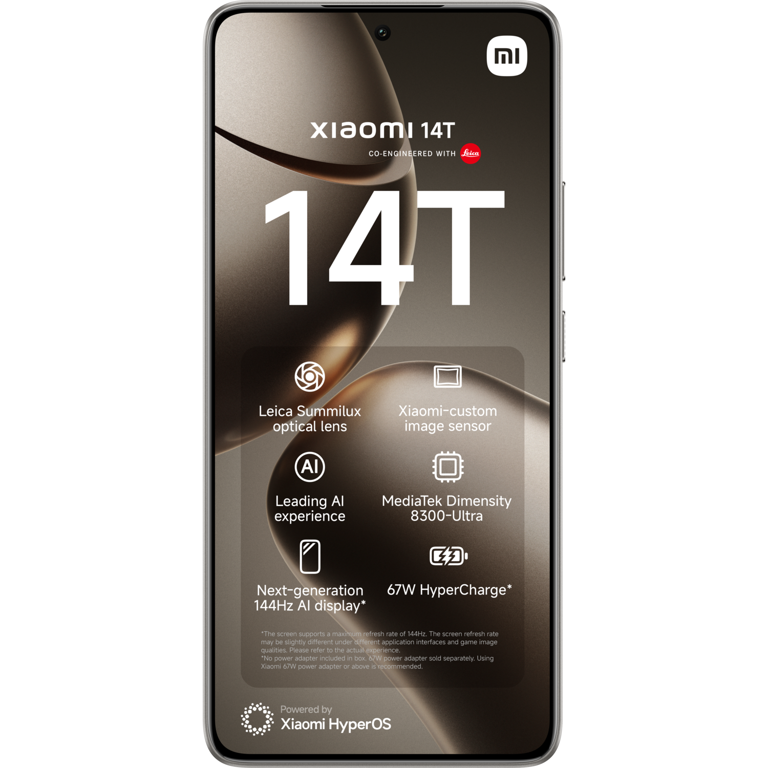 XIAOMI Smarpthone 14T - 256GB - Grey - 256 GB Grijs
