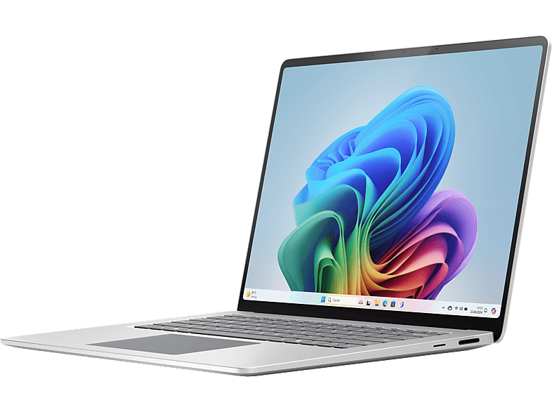 MICROSOFT Surface Laptop, Copilot+ PC, 15 touchscreen, Snapdragon X Elite, 16 GB RAM, 256 SSD, Adreno™ Onboard Graphics, Windows 11 Home, 7. Edition, Platin