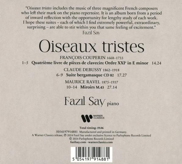 Cover eines klassischen Musikalbums mit Text über die Musik und den Künstler.