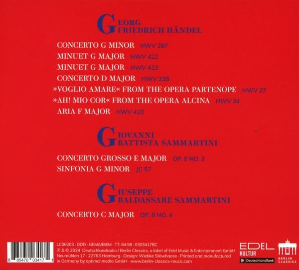CD-Cover mit Titeln von Musikkompositionen und Künstlernamen, roter Hintergrund.