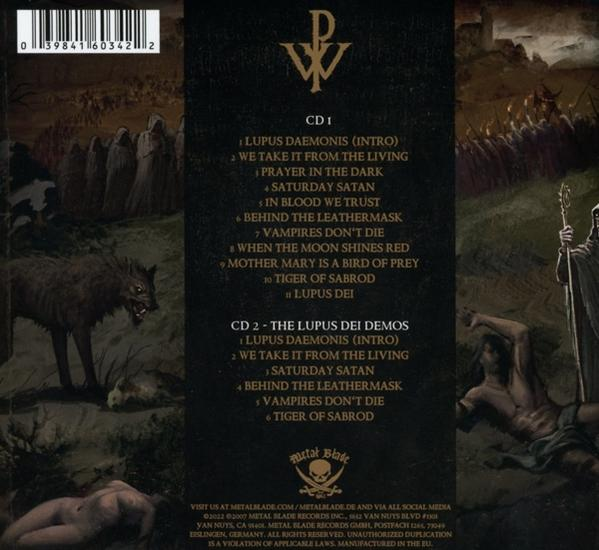 CD-Cover für ein Musikalbum mit Songtiteln und Artwork.