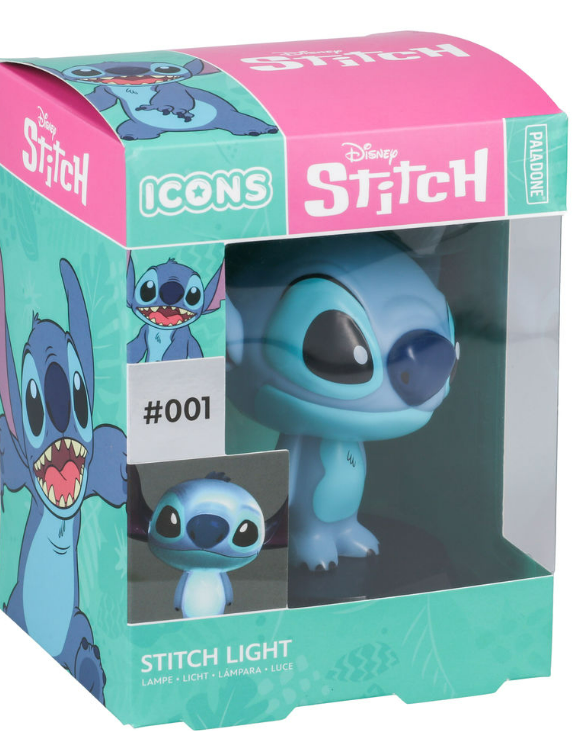 Stitch-Licht in Box, blaue Figur, mit Box-Art.