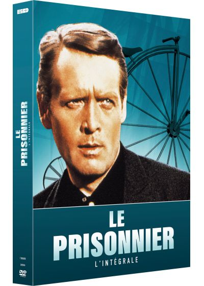 Couverture du film : le visage d'un homme. Texte : Le Prisonnier. Fond : une roue de vélo vintage.