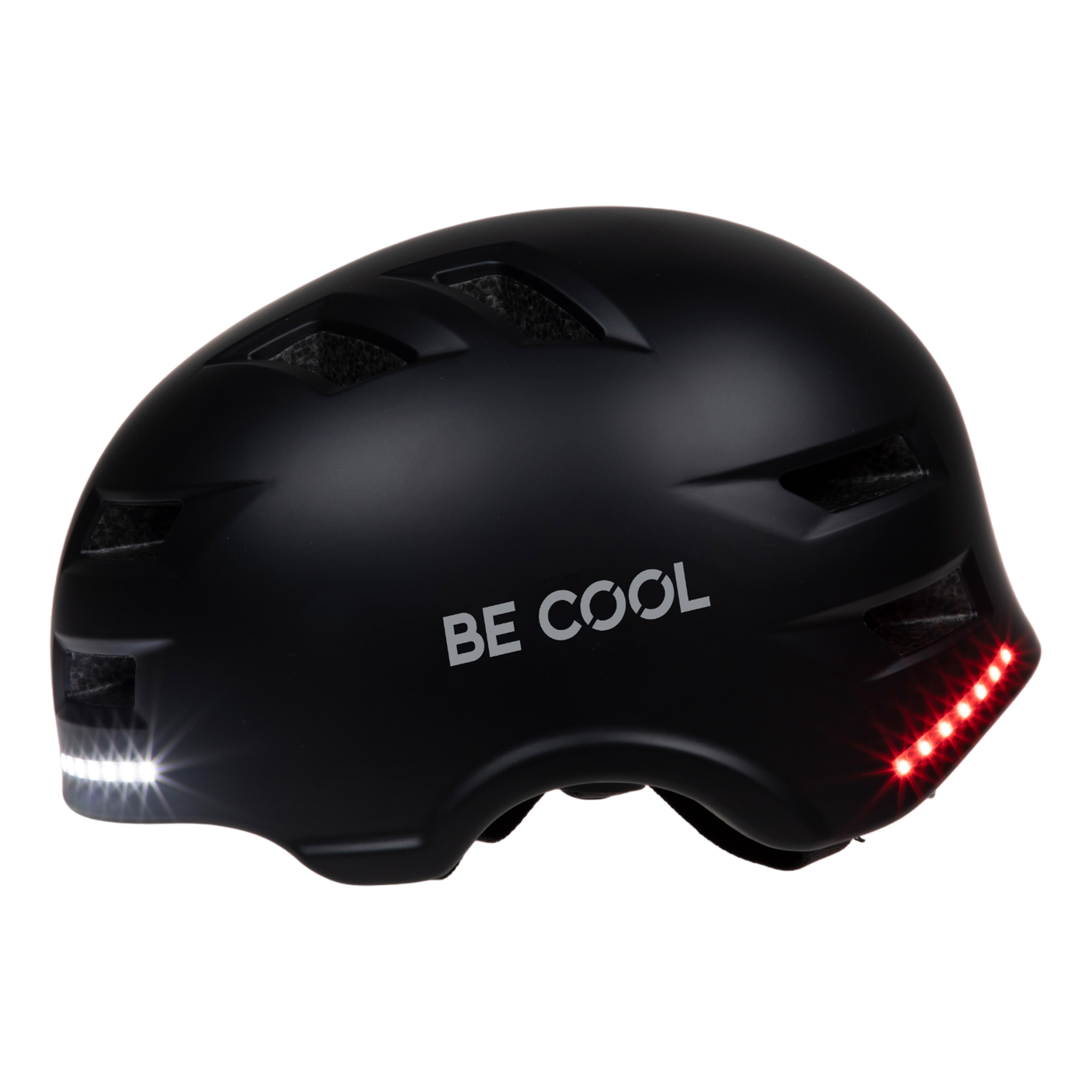 BE COOL Unisex Schutzhelm mit Beleuchtung, Blinker und Bremslicht (L) |  MediaMarkt
