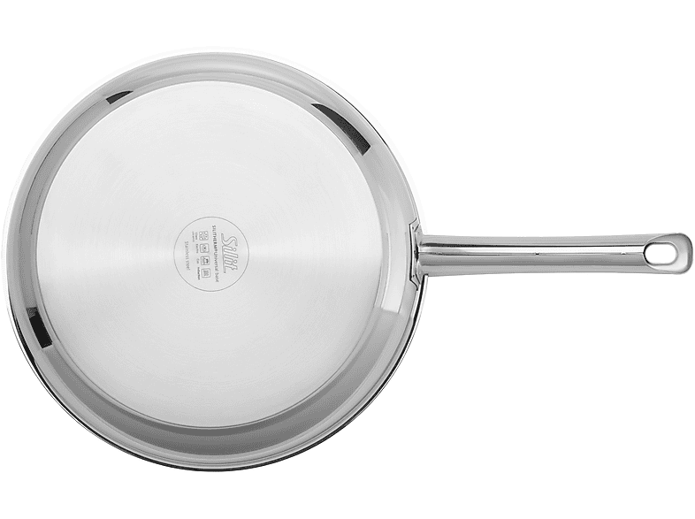 SILIT Calabria Pfannen-Set (Edelstahl, 24 + 28 cm, passend für alle Herdarten)