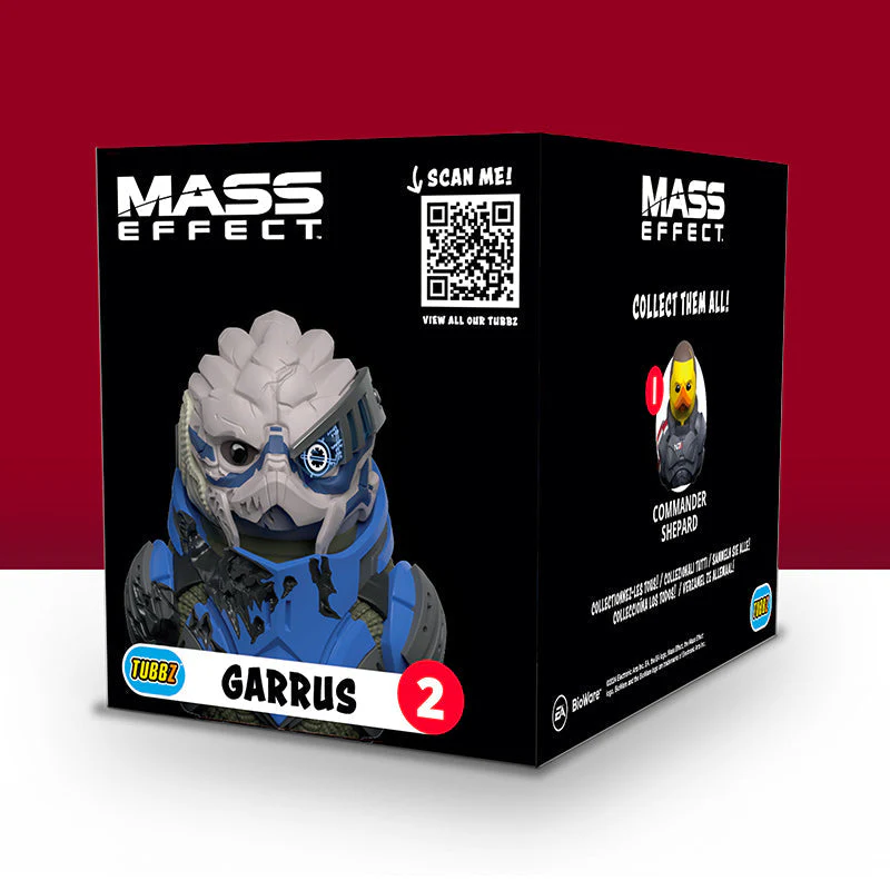 Doboz egy karakterrel az elején, és a Mass Effect logóval.