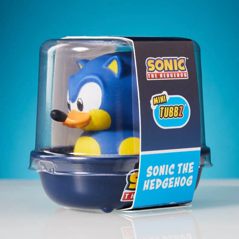 Sonic the Hedgehog Mini Tubbz figura átlátszó műanyag tokban.