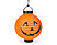 FAMILY HALLOWEEN Lampion, LED-es, tök, 2xAAA, 20 cm (56550A)