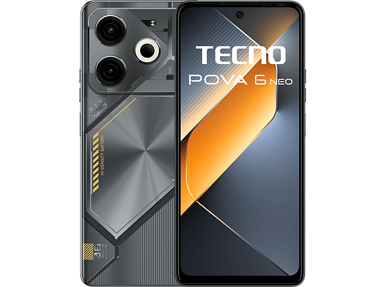 TECNO POVA 6 NEO 4G 8/256 GB DualSIM Fekete Kártyafüggetlen Okostelefon