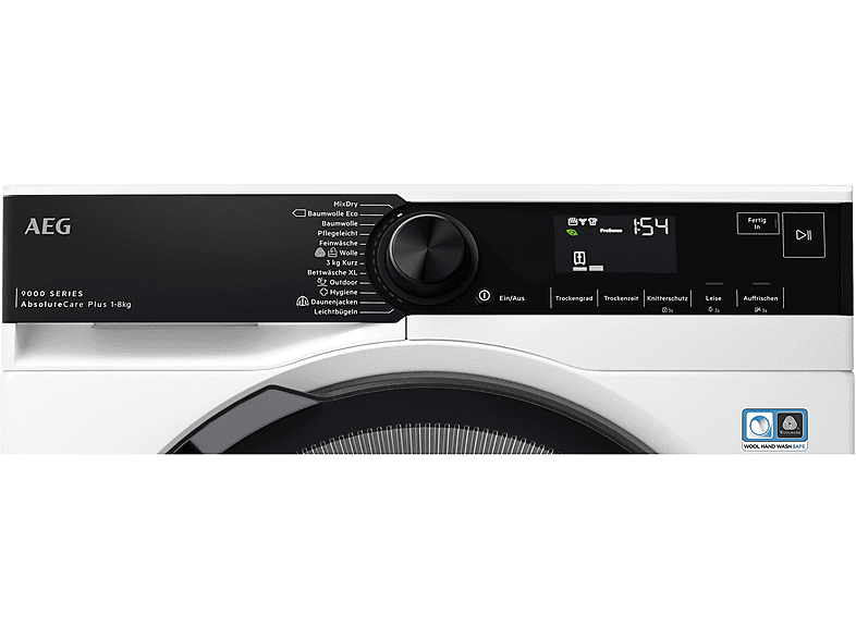 AEG TR 9 T 75680 Wärmepumpentrockner Serie 9000 (8,0 kg, Weiß)