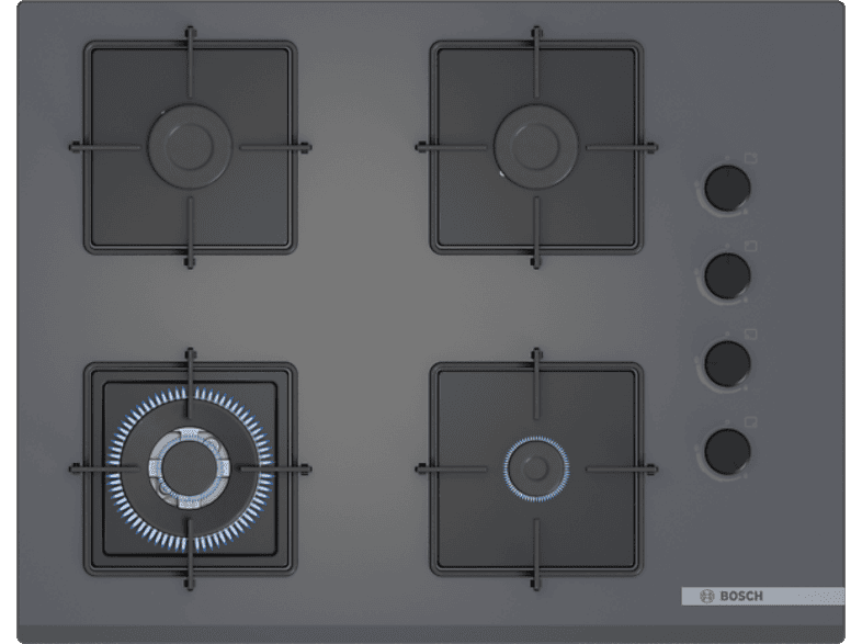 BOSCH POH7C9P30O Gazlı Ankastre Ocak Siyah
