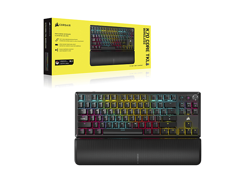 CORSAIR K70 Core TKL RGB Draadloos Mechanisch Gamingtoetsenbord