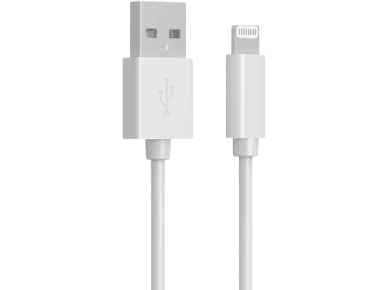 CELLECT iPhone USB Type-A to lightning adat és töltőkábel, 2 m (MDCU-IPH-MFI2-W)