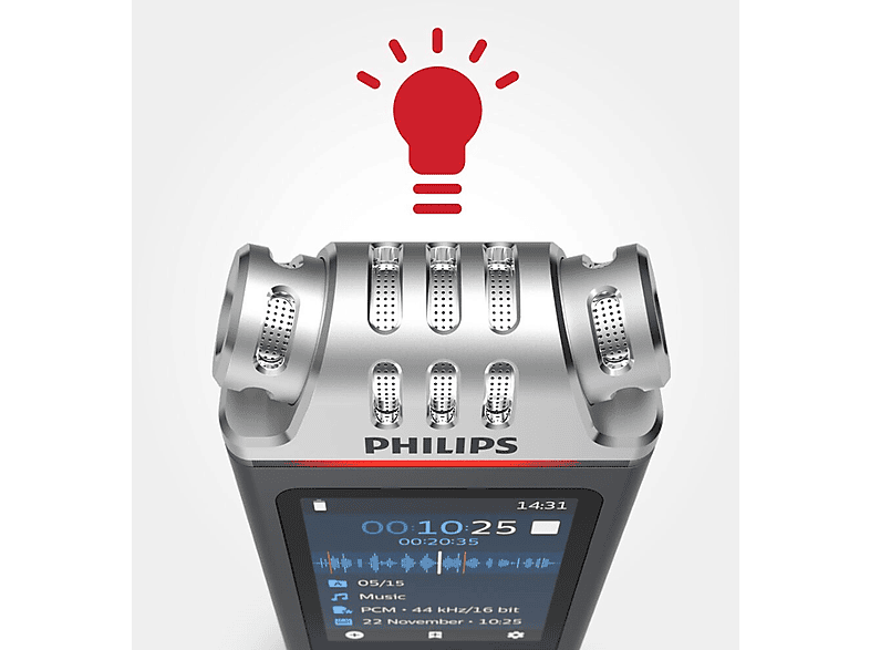 PHILIPS DVT6115 Voice Tracer Audiorecorder; Diktiergerät — Foto 2 von 5