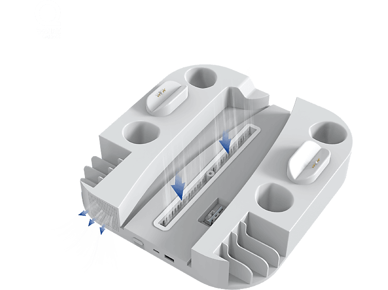 Qware Station De Refroidissement Et Charge Playstation 5 Blanc (qw PS5-5007dl)