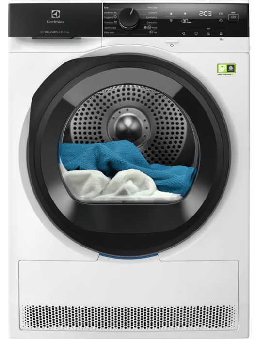 ELECTROLUX EW7D495UE Hőszivattyús szárítógép, 9kg, C, inverter, belső világítás