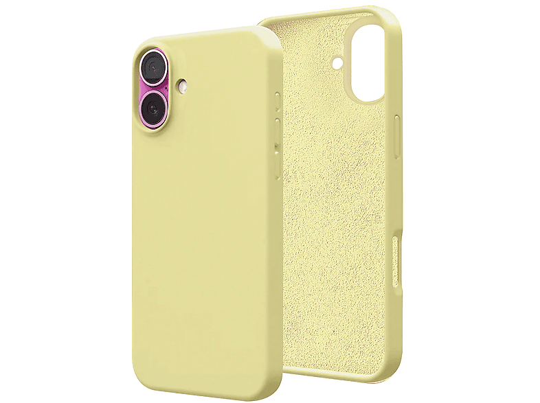 ISY Cover iPhone 16 Cover per 16, Giallo