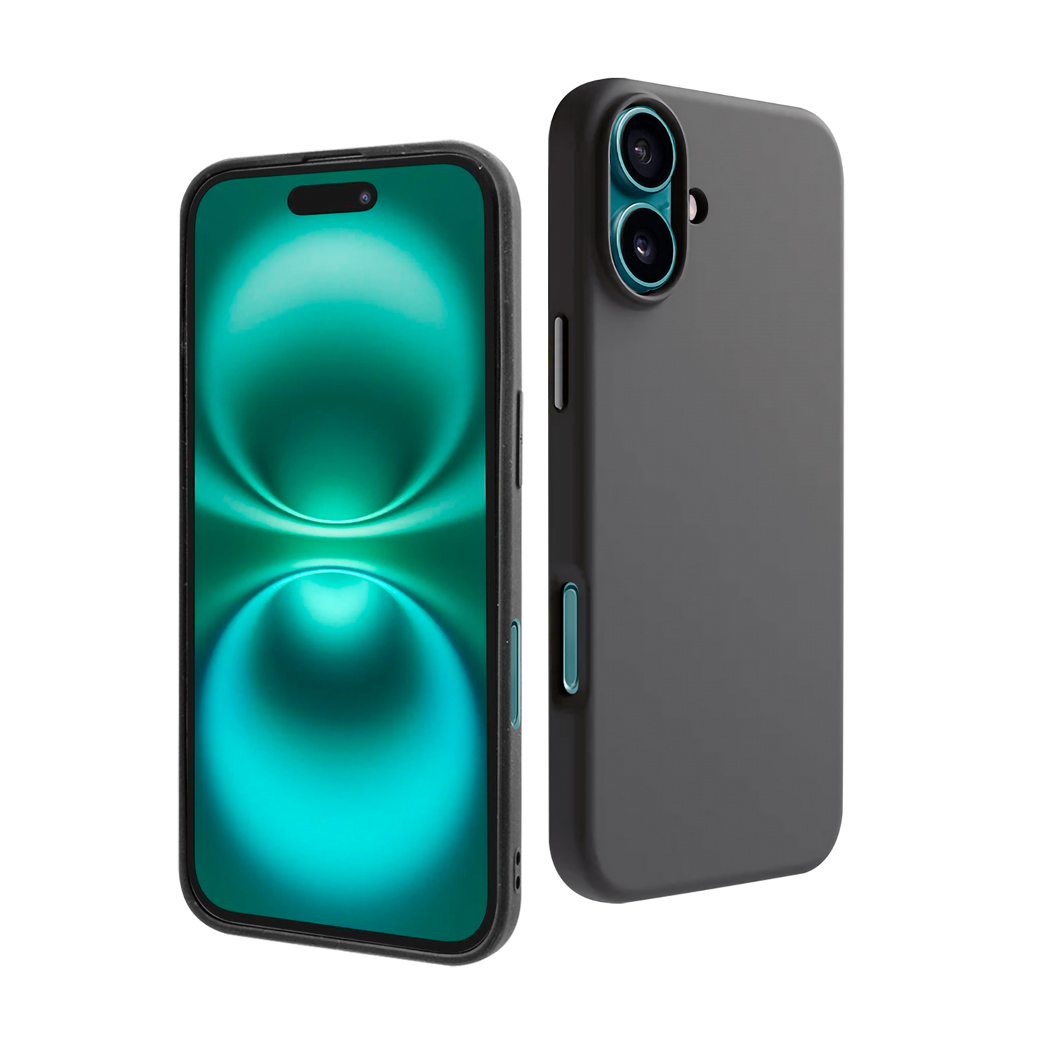 ISY Cover iPhone 16 Plus Cover per Plus, Nero