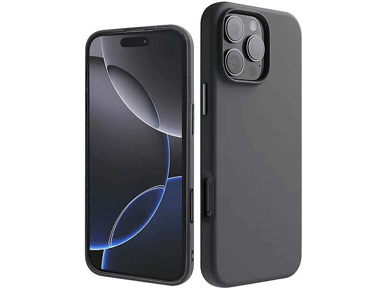 ISY Cover iPhone 16 Pro, Cover per Pro,Nero
