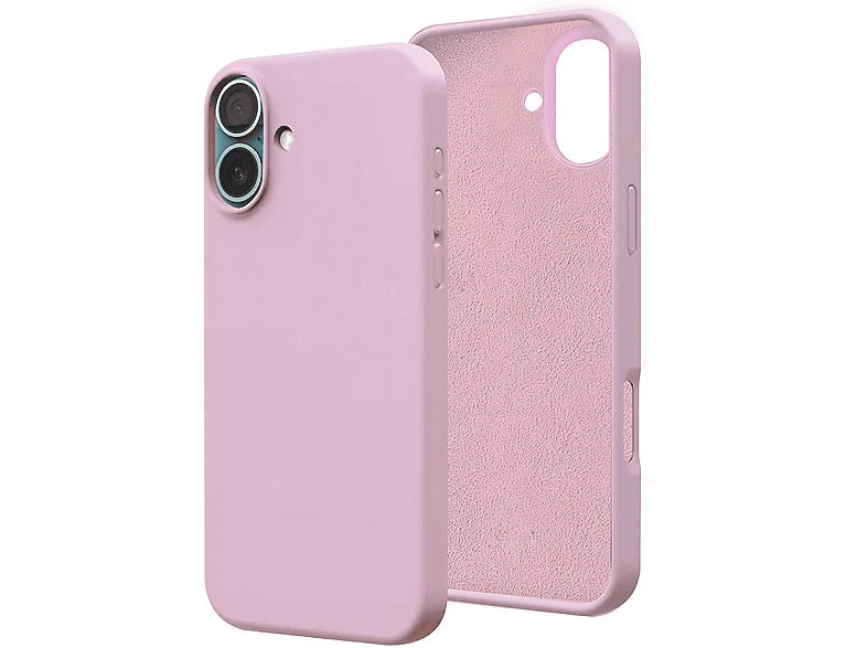ISY Cover iPhone 16 Plus, Cover per Plus,Rosa