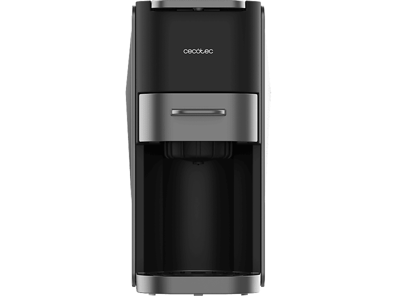 Cafetera de cápsulas - Cecotec FreeStyle Compact Dark, 4 en 1, Café molido y multi-cápsulas, 1200 W, 20 bares, 700 ml, Compacta, 2 tazas, Black