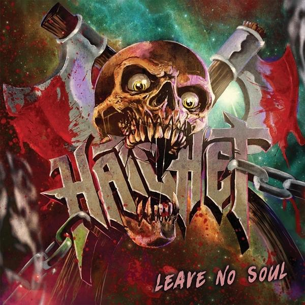Albumcover: Schädel mit Äxten, Blut und Kette. Der Bandname 'HATCHET' in fetten Buchstaben.