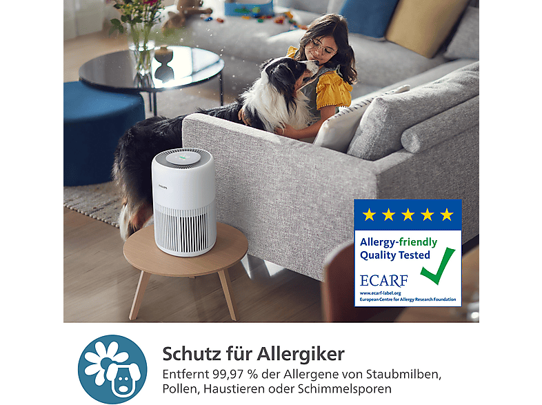 Philips AC0920/10 Pure Protectt Mini 900 Luftreiniger Arktisweiß (21 Watt, Raumgröße: 65 m²) — Foto 5 von 5