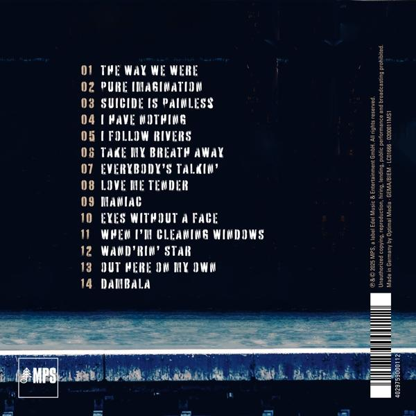 Die Rückseite einer CD-Hülle mit Songtiteln und einem Barcode.