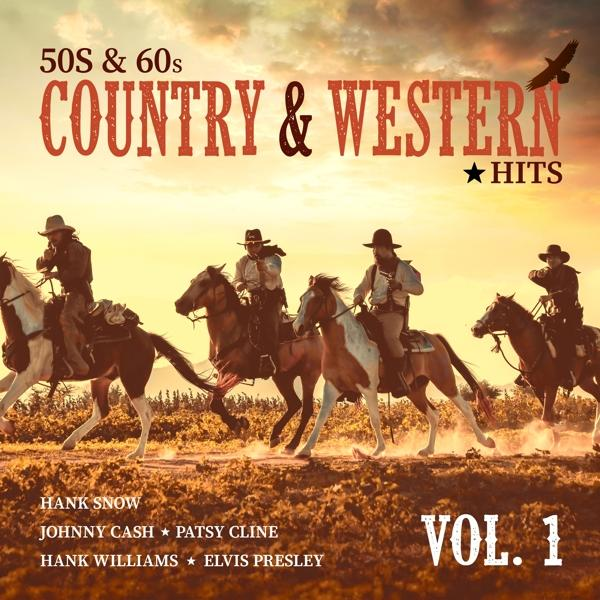 Albumcover: Cowboys auf Pferden, Titel Country & Western Hits.