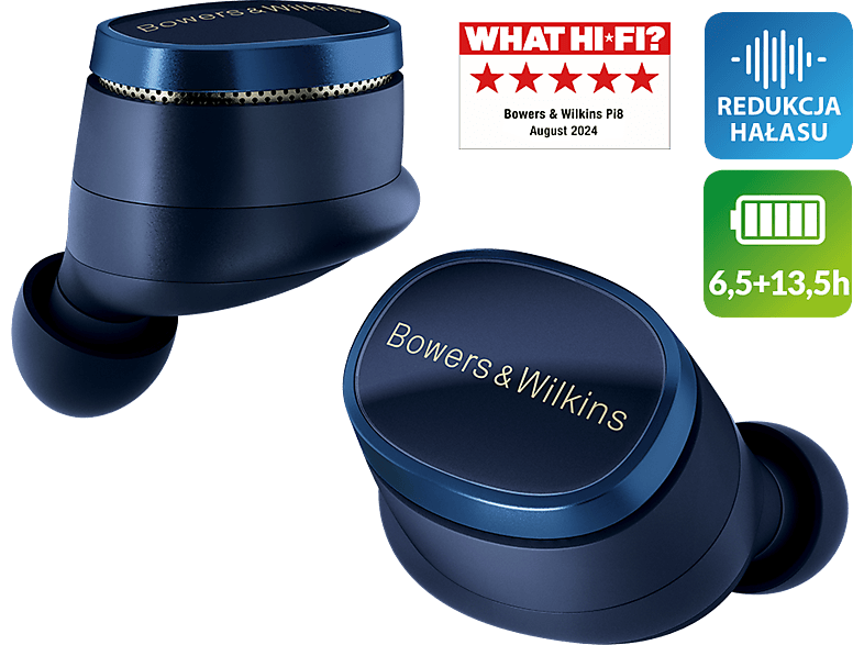 Słuchawki bezprzewodowe BOWERS & WILKINS Pi8&nbsp;Niebieski (Midnight Blue) – zdjęcie 2